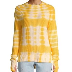 Time and Tru Women's Tie Dye Hi Lo Sweater